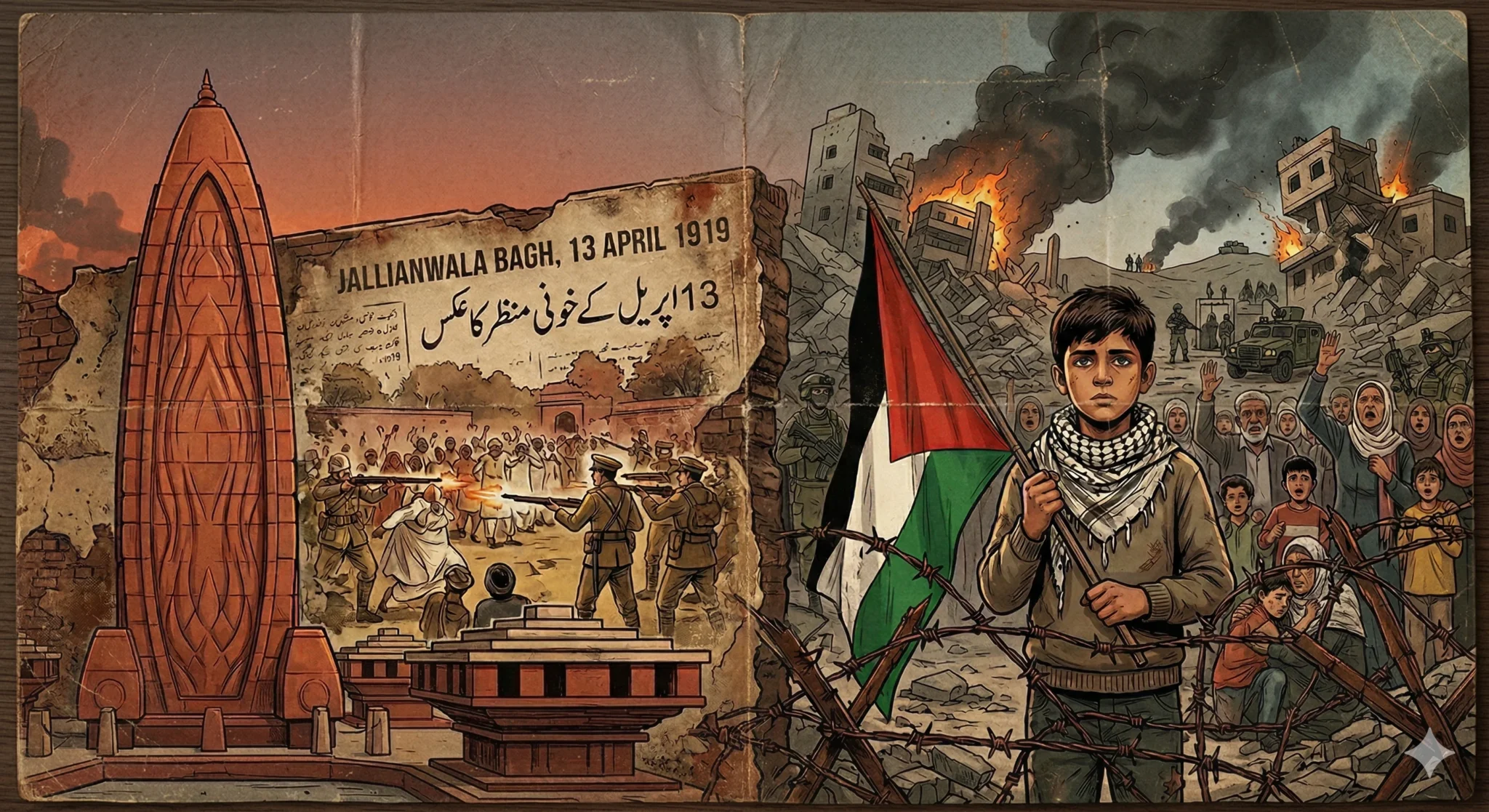 د برتانوي استعمار د “رولټ قانون” څخه نیولې تر صهیونیستي دولت د “اداري بند” تر سیسټمه پورې، ظالمانو تل قانون د بې‌وسه خلکو د غږ د خاموشولو او د ظلم د توجیه لپاره وسیله ګرځولې ده