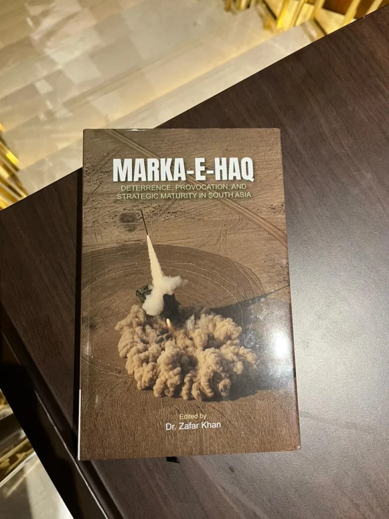 د غونډې په پای کې د کتاب رسمي مخکتنه وشوه، او ګډونوالو دا علمي هڅه د پاکستان د ستراتیژیک بیانیې او د سویلي اسیا د امنیتي بحثونو لپاره یو مهم زیاتوالی وباله