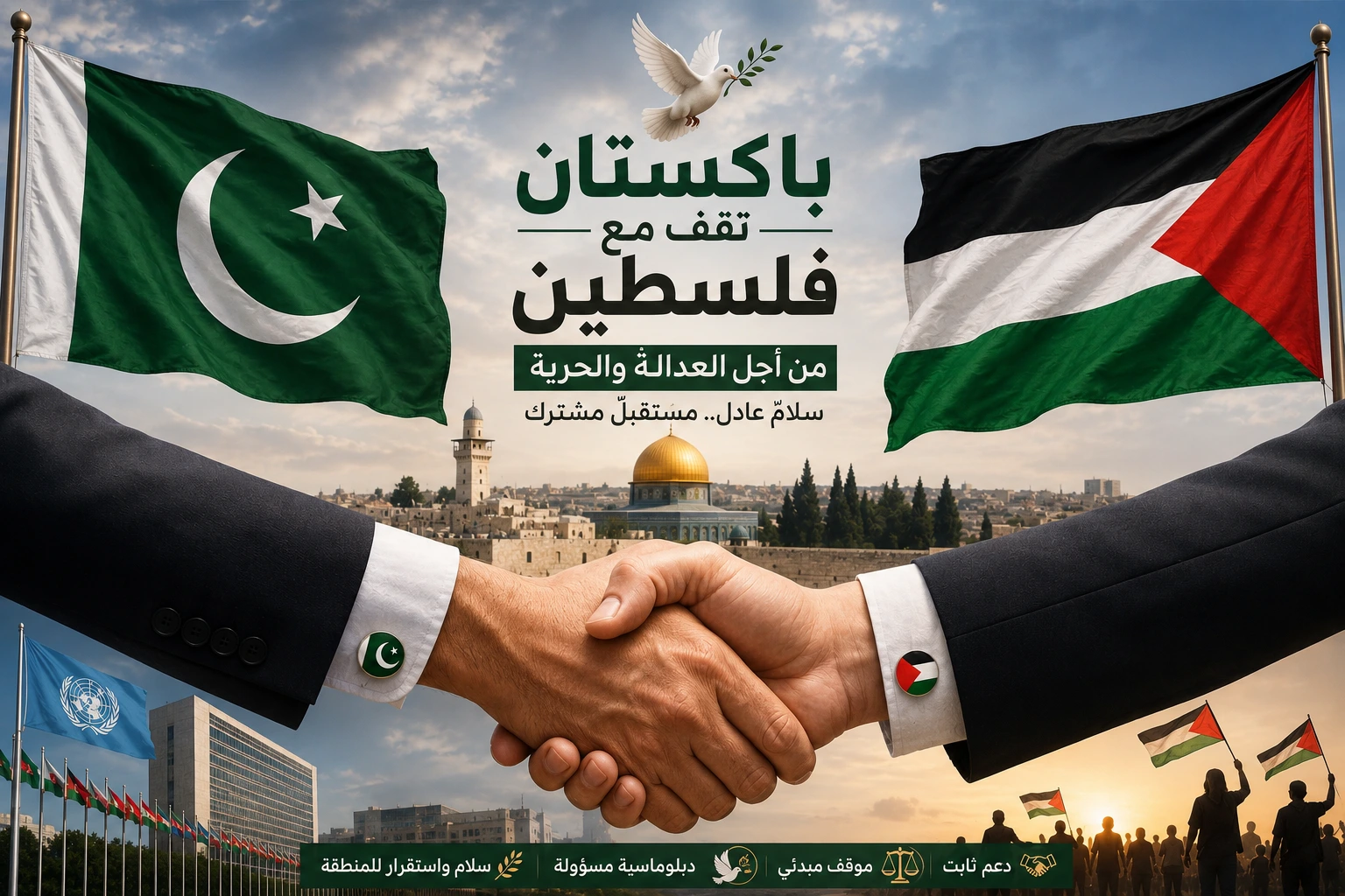 د فلسطین د ملاتړ په اړه د پاکستان ډیپلوماتیک دریځ انځور